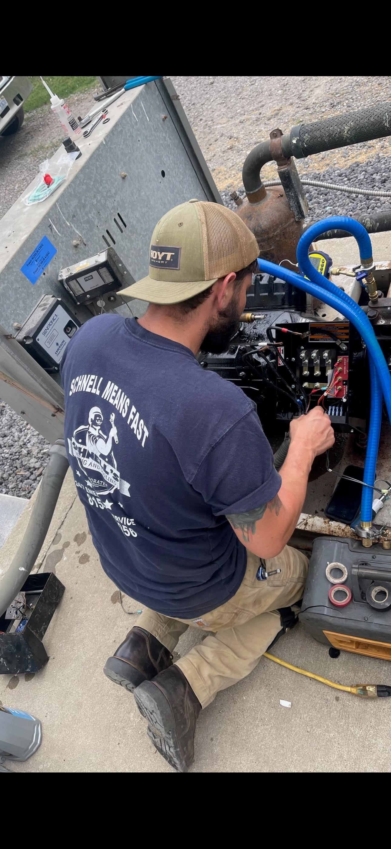Project commercial rooftop unit repair
