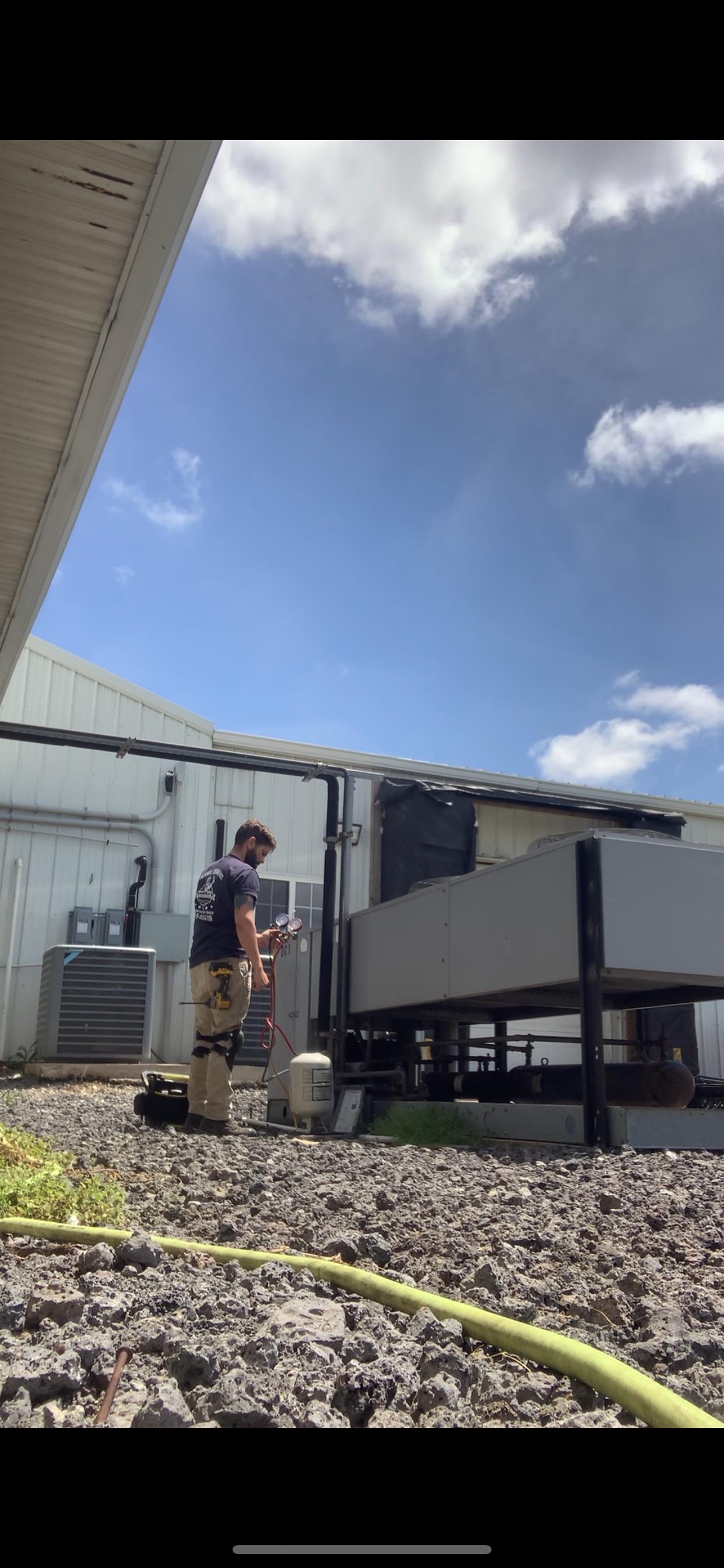 Project commercial rooftop units inspection