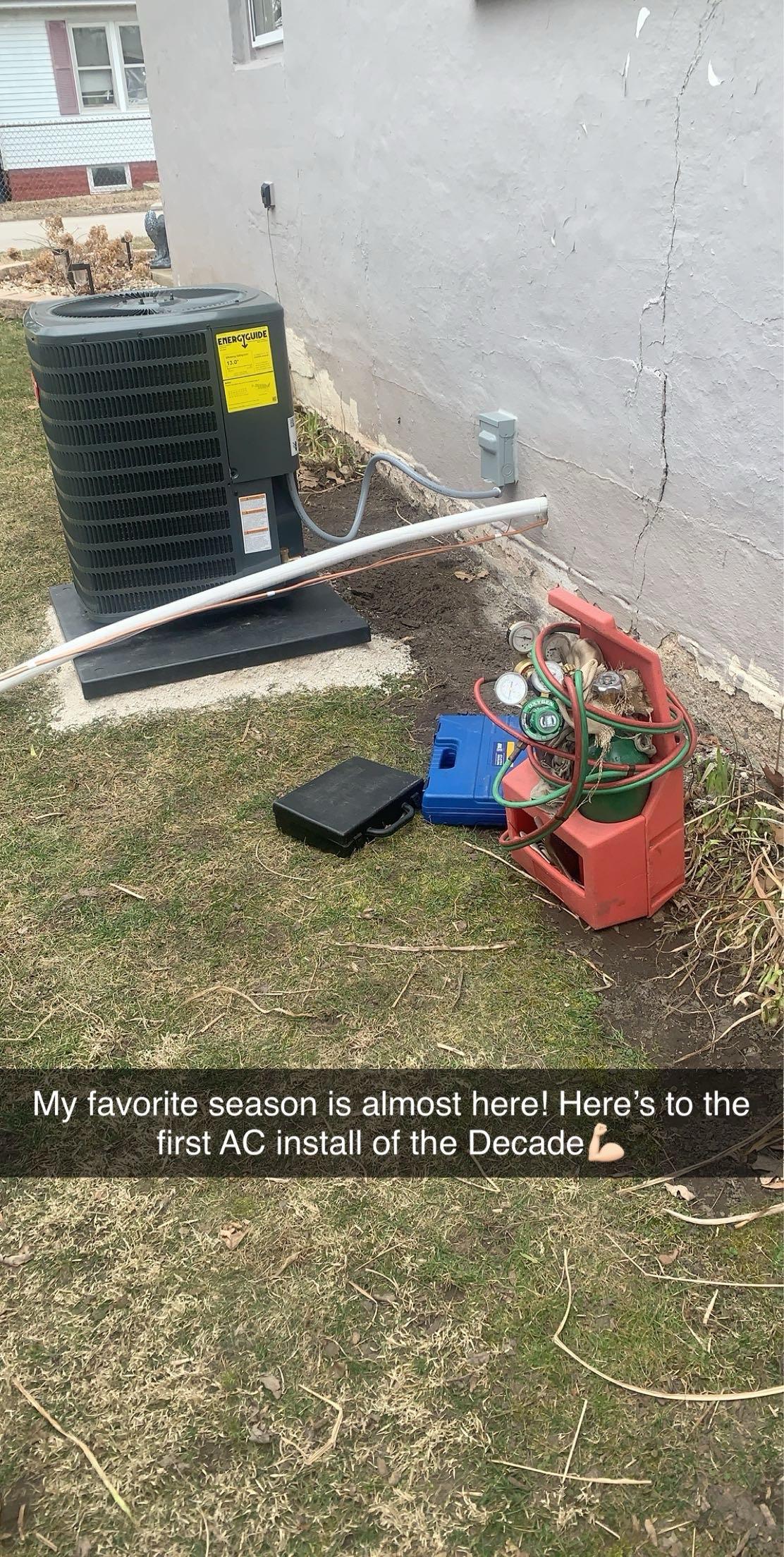 Project residential ac install complete