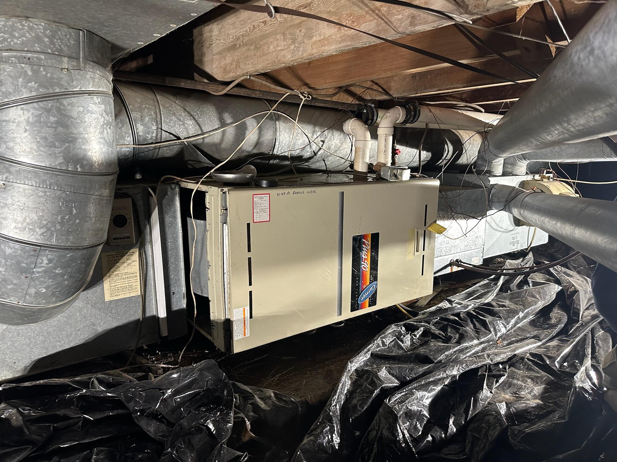 Project residential ac install in progress