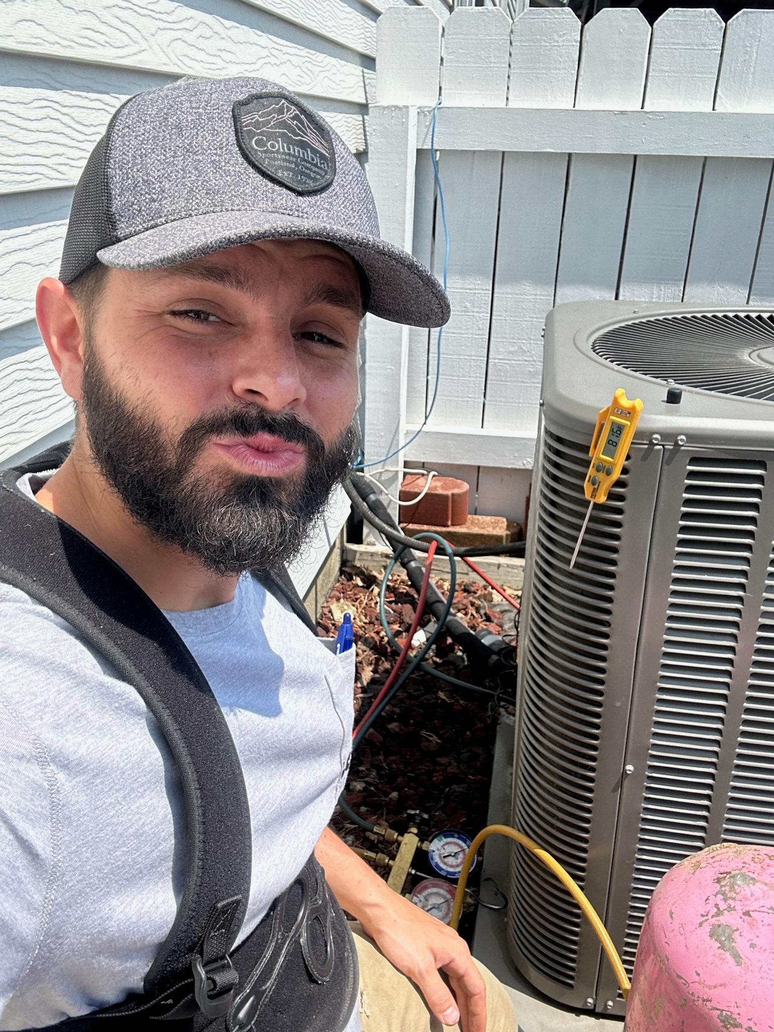 Project residential ac tune up selfie
