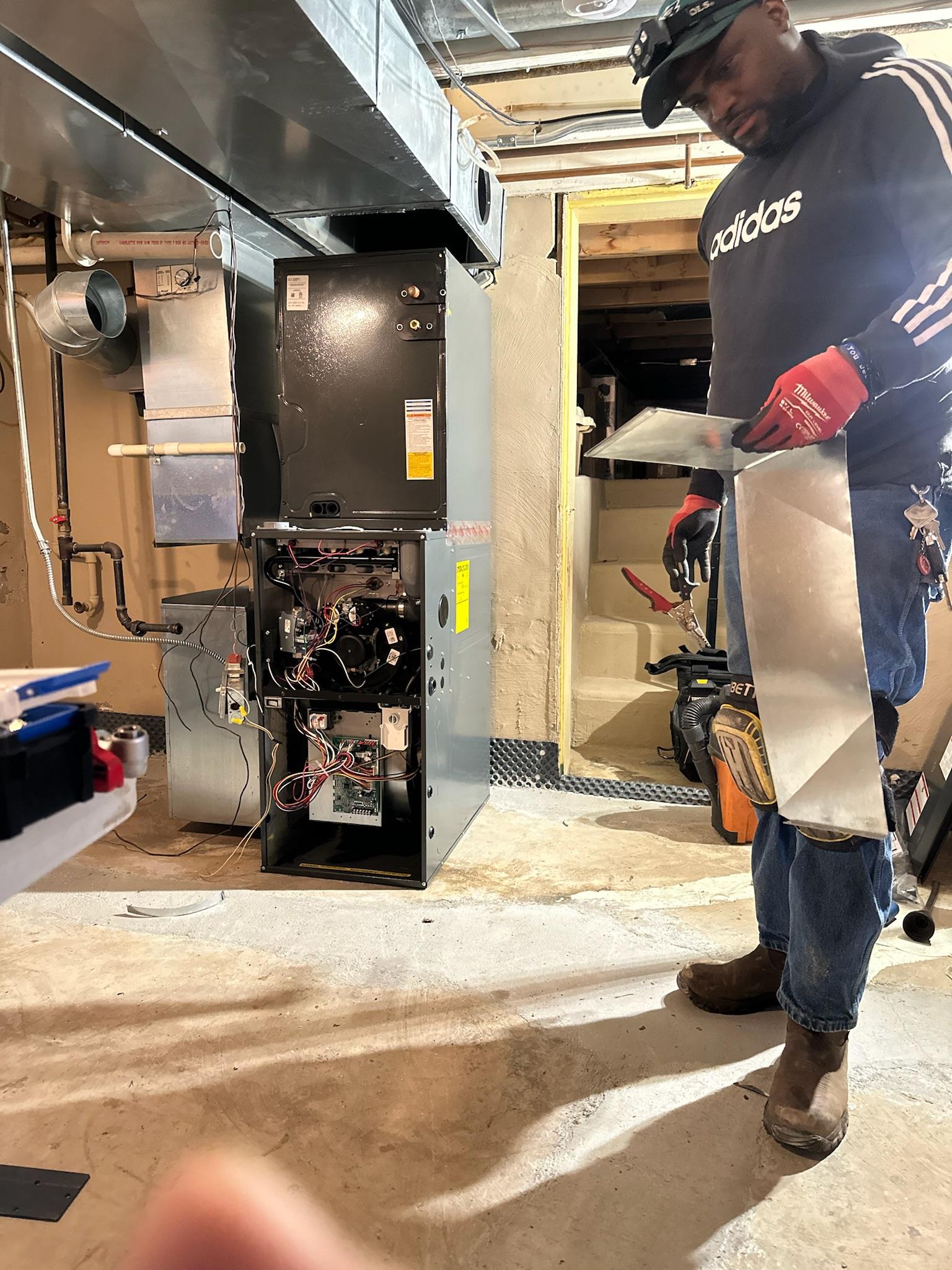 Project residential basement furnace service