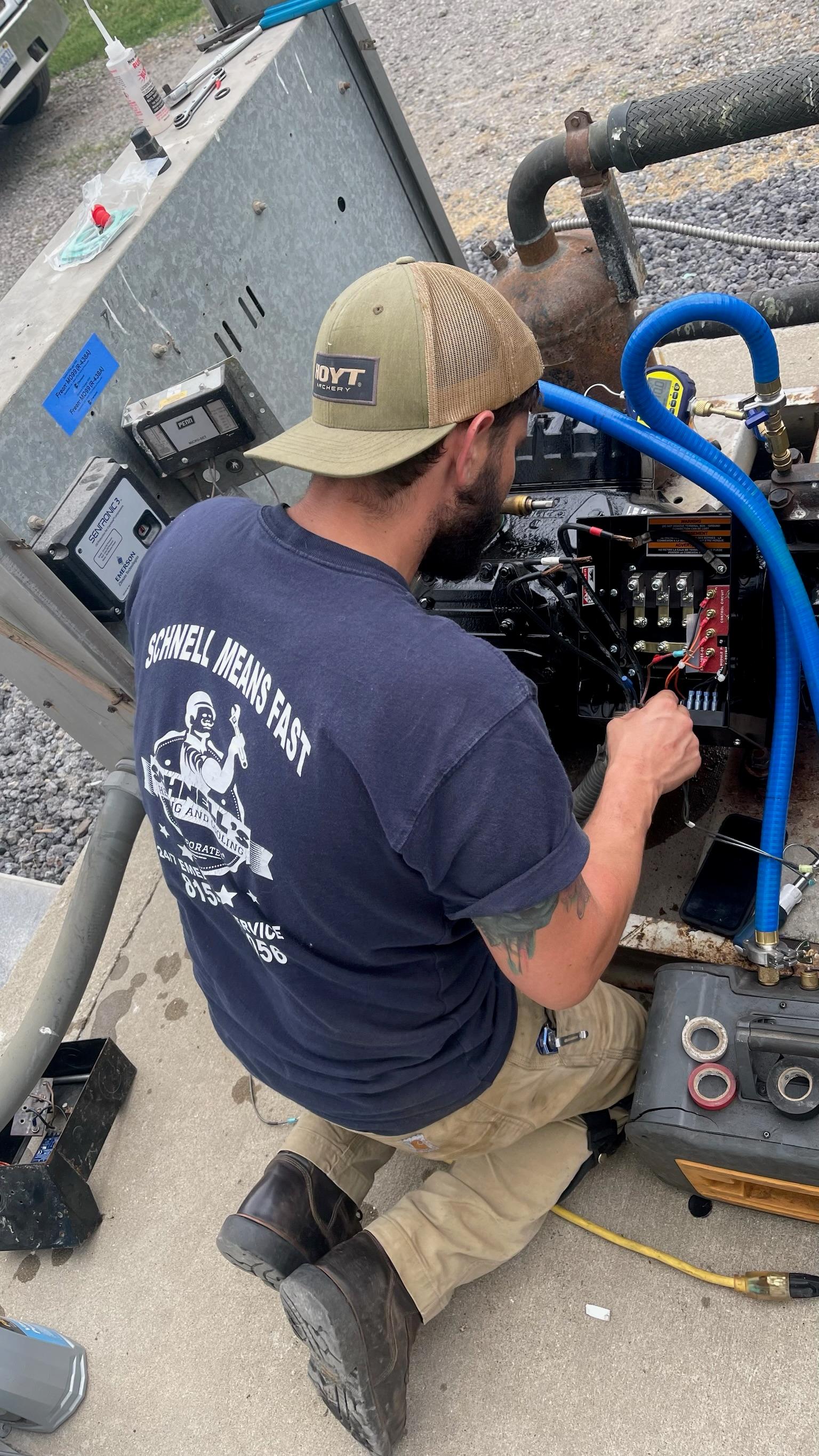 Project residential crawlspace air handler replacement