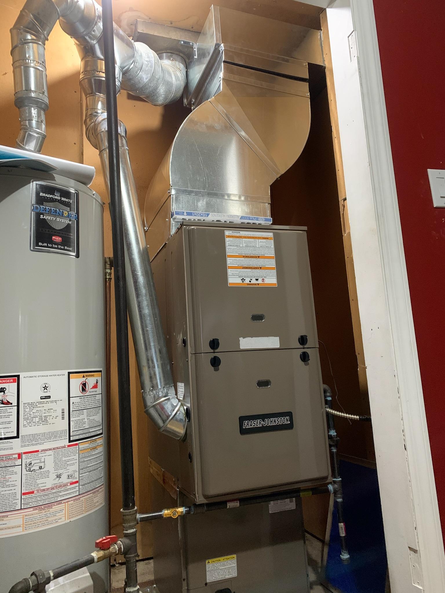 Project residential furnace with ducting