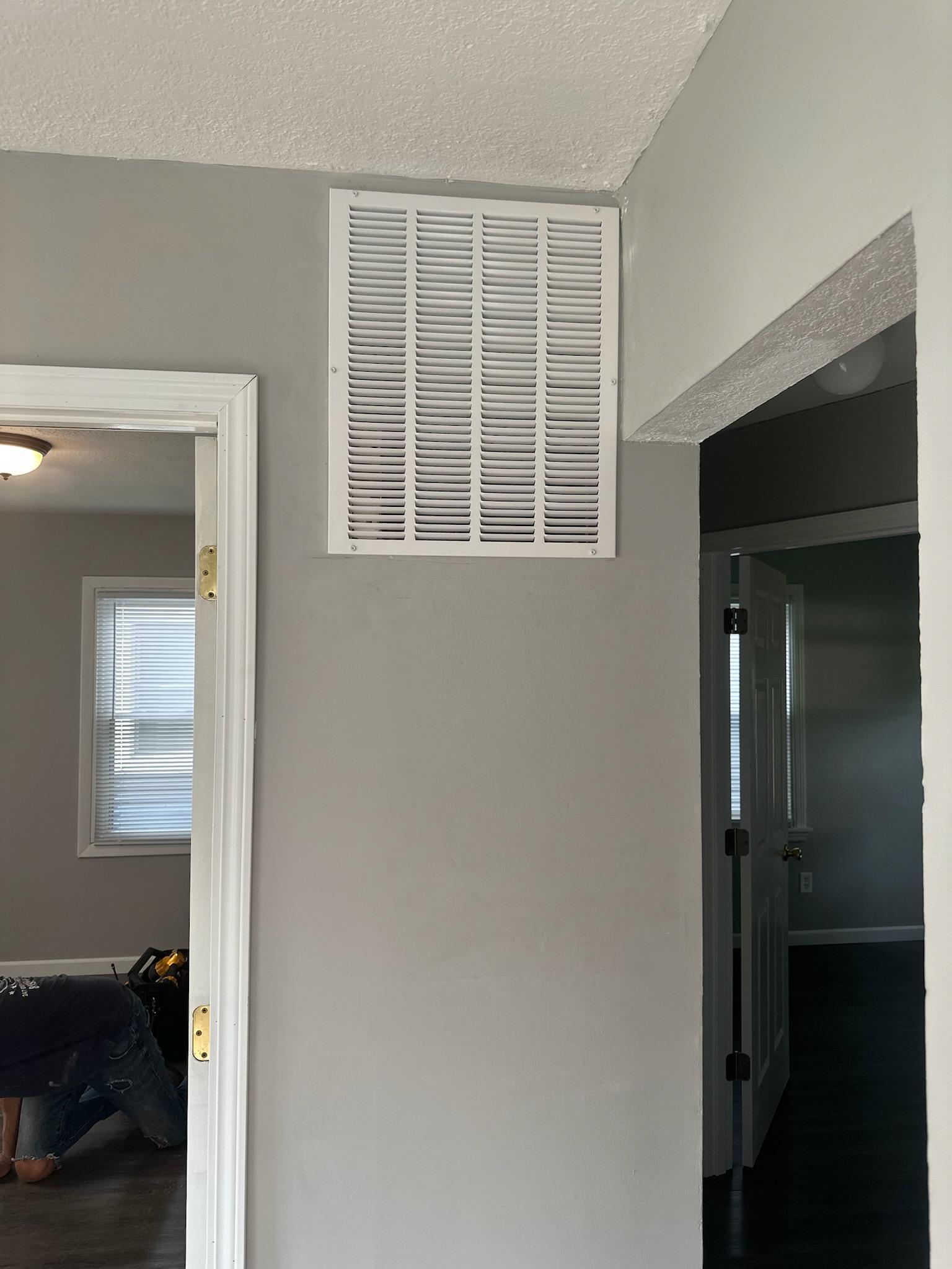 Project residential return grille install