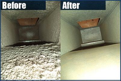 Project restoration duct cleaning before after