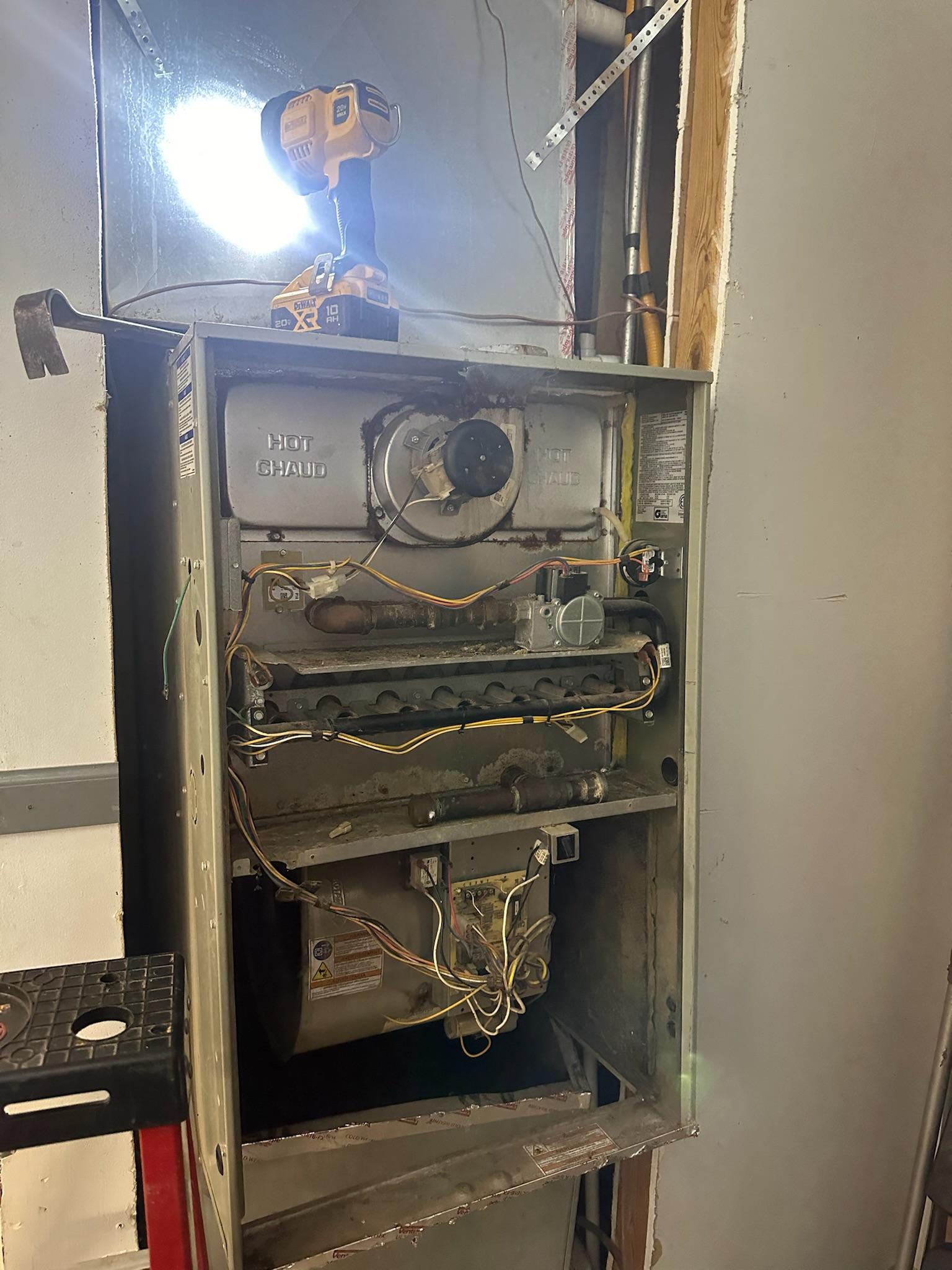 Project restoration furnace cleaning before