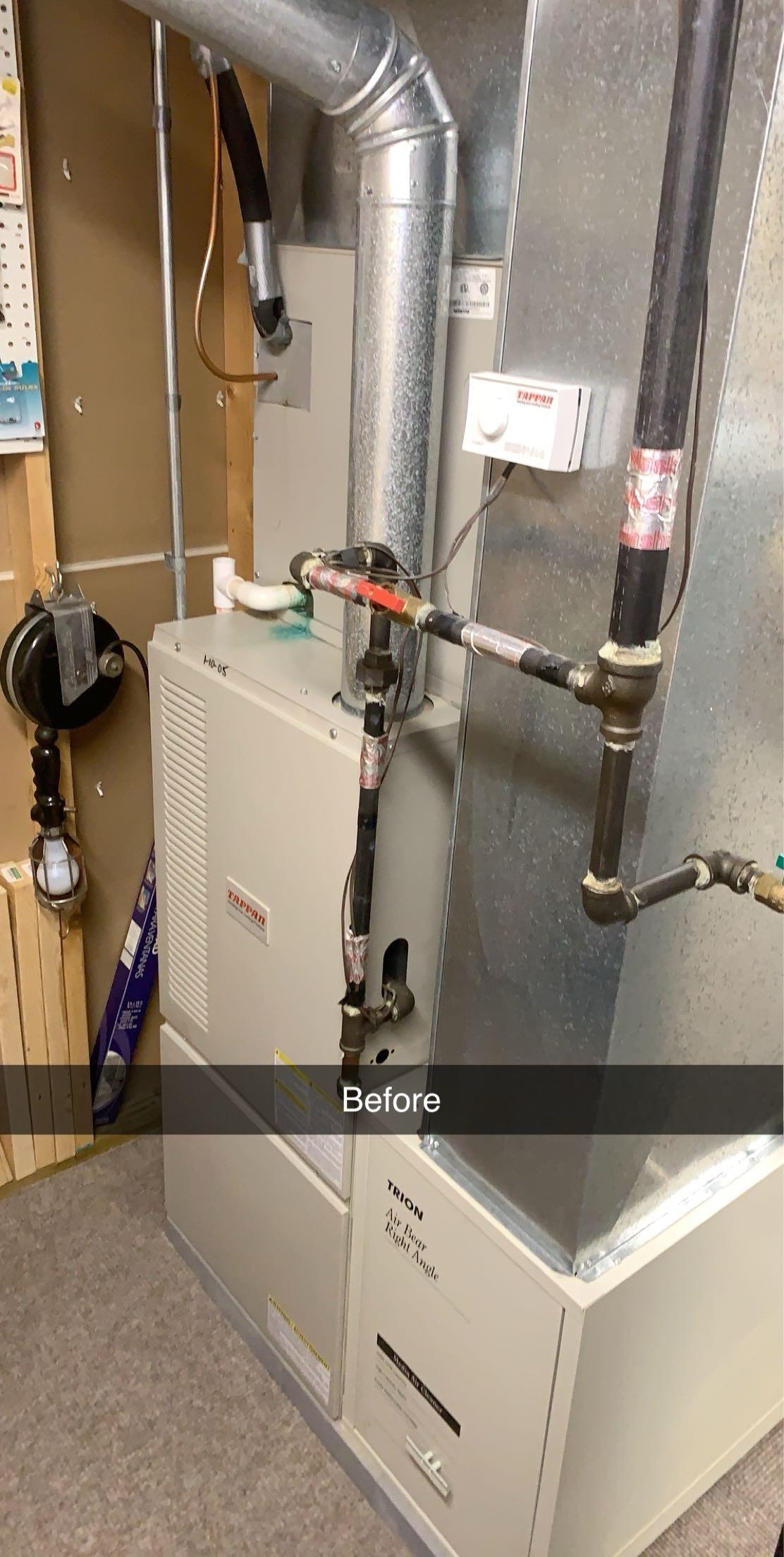 Project restoration furnace install before