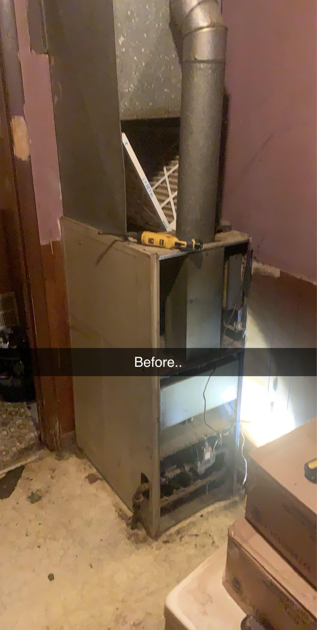Project restoration furnace replacement before